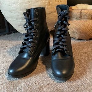 Thursday black platform boots